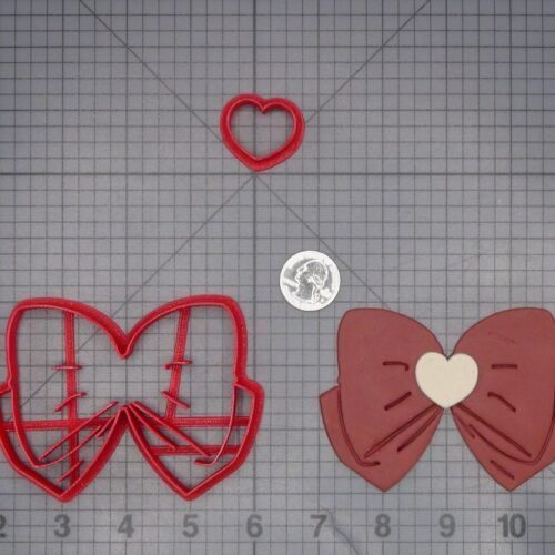 Heart Bow 266-L556 Cookie Cutter Set