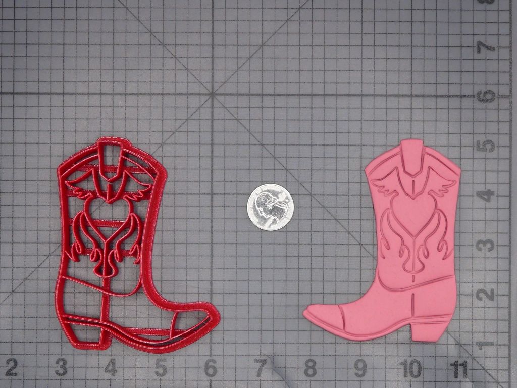 Heart Cowboy Boot 266-L679 Cookie Cutter