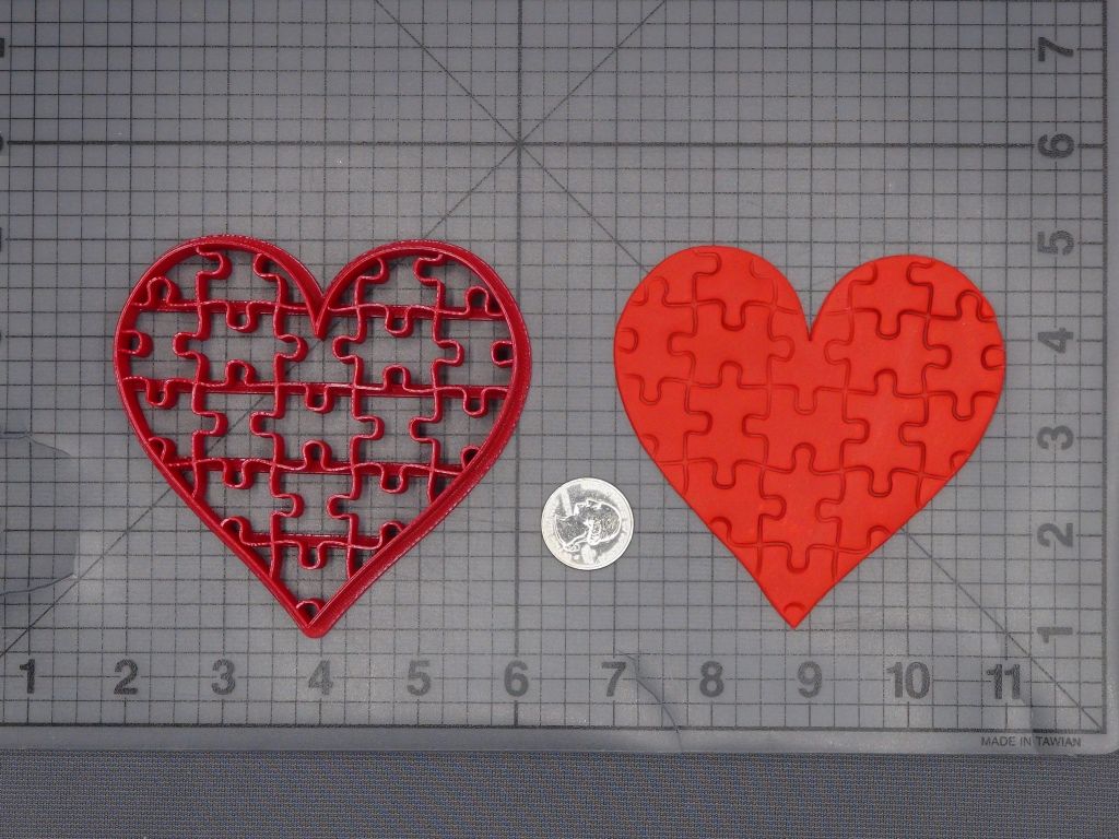 Heart Puzzle 266-L500 Cookie Cutter
