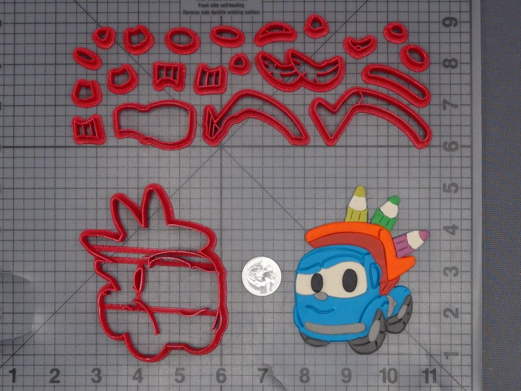 Leo The Truck with Crayons 266-L517 Cookie Cutter Set