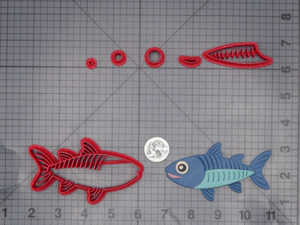 Mackerel Fish 266-L644 Cookie Cutter Set