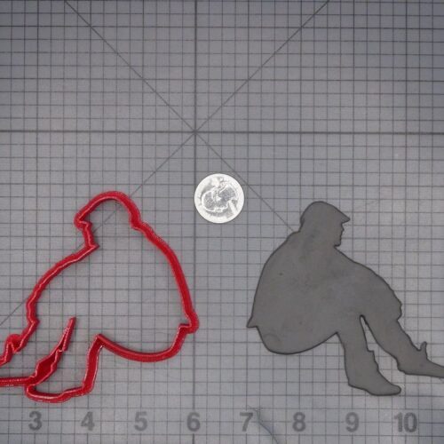 Man Sitting 266-L573 Cookie Cutter Silhouette