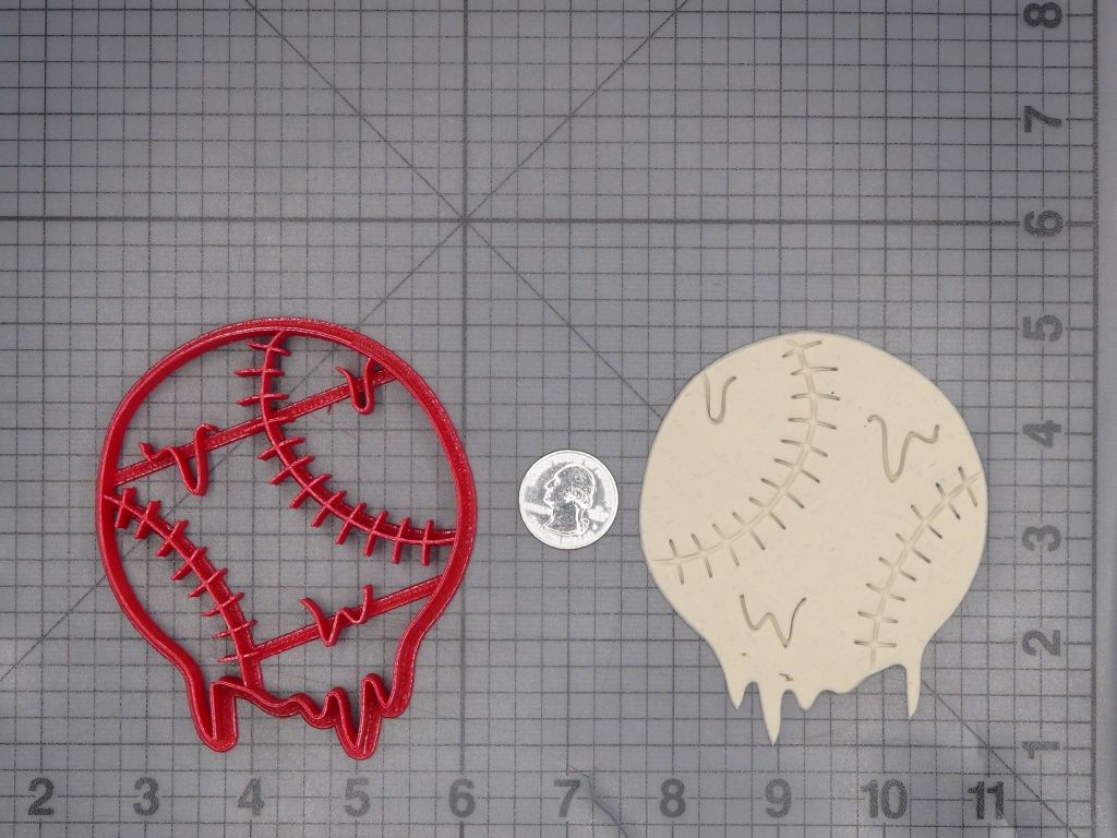 Melting Baseball 266-L698 Cookie Cutter