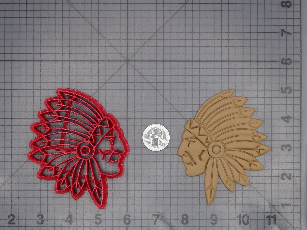Native American Head 266-L674 Cookie Cutter