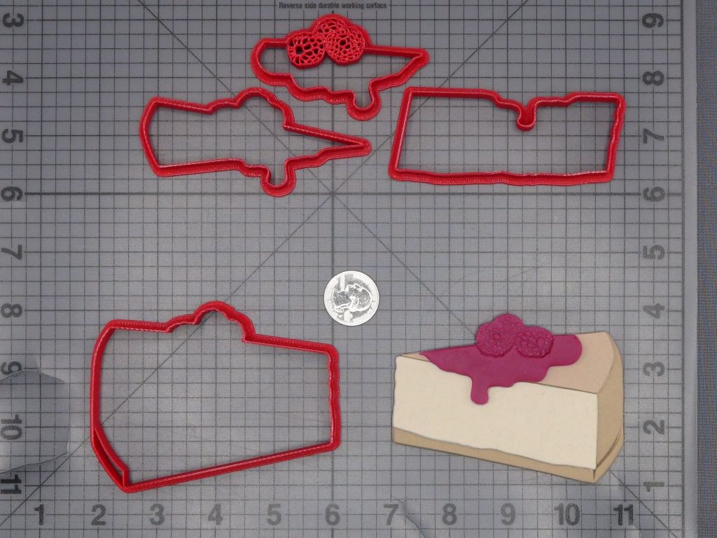 Raspberry Cheesecake 266-L591 Cookie Cutter Set