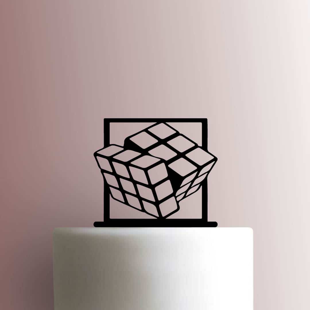 Rubiks Cube 225-C101 Cake Topper
