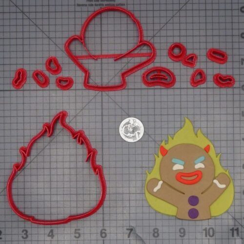 Shrek - Gingerbread Devil in Flames 266-L617 Cookie Cutter Set