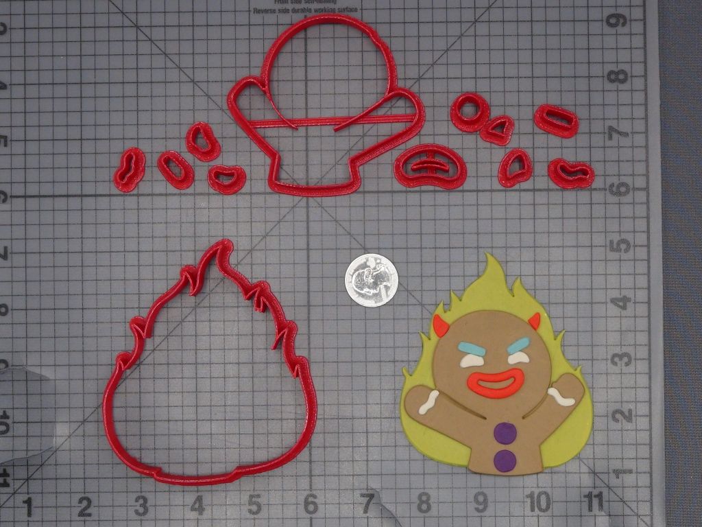 Shrek - Gingerbread Devil in Flames 266-L617 Cookie Cutter Set