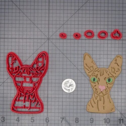 Sphynx Cat Head 266-L666 Cookie Cutter Set
