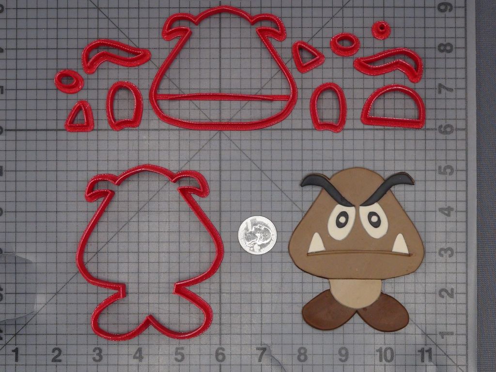 Super Mario - Goomba Body 266-L567 Cookie Cutter Set