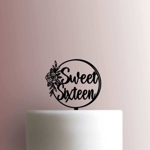 Sweet Sixteen Flower 225-C104 Cake Topper
