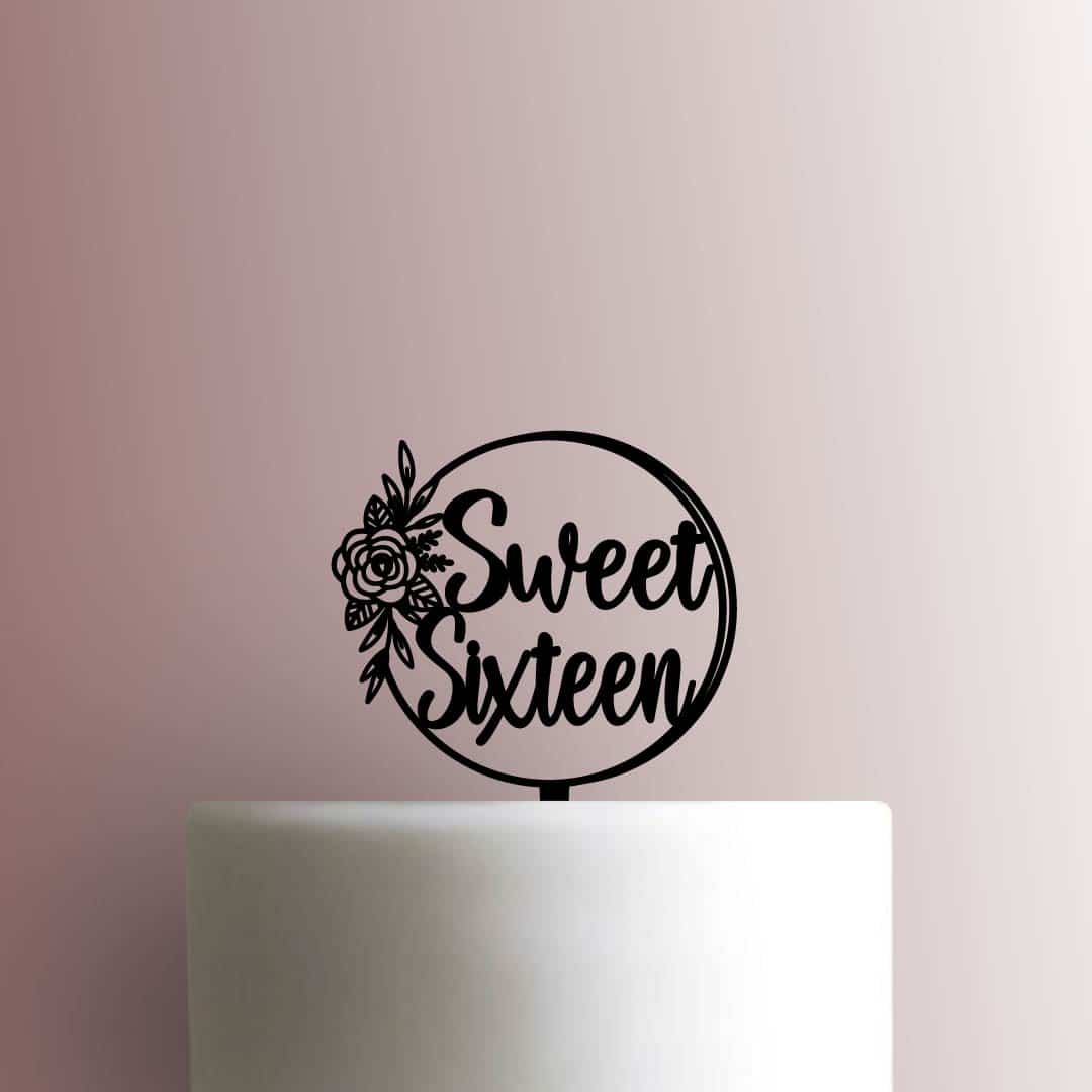 Sweet Sixteen Flower 225-C104 Cake Topper