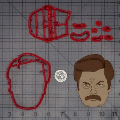 The Office - Ron Swanson Head 266-L566 Cookie Cutter Set