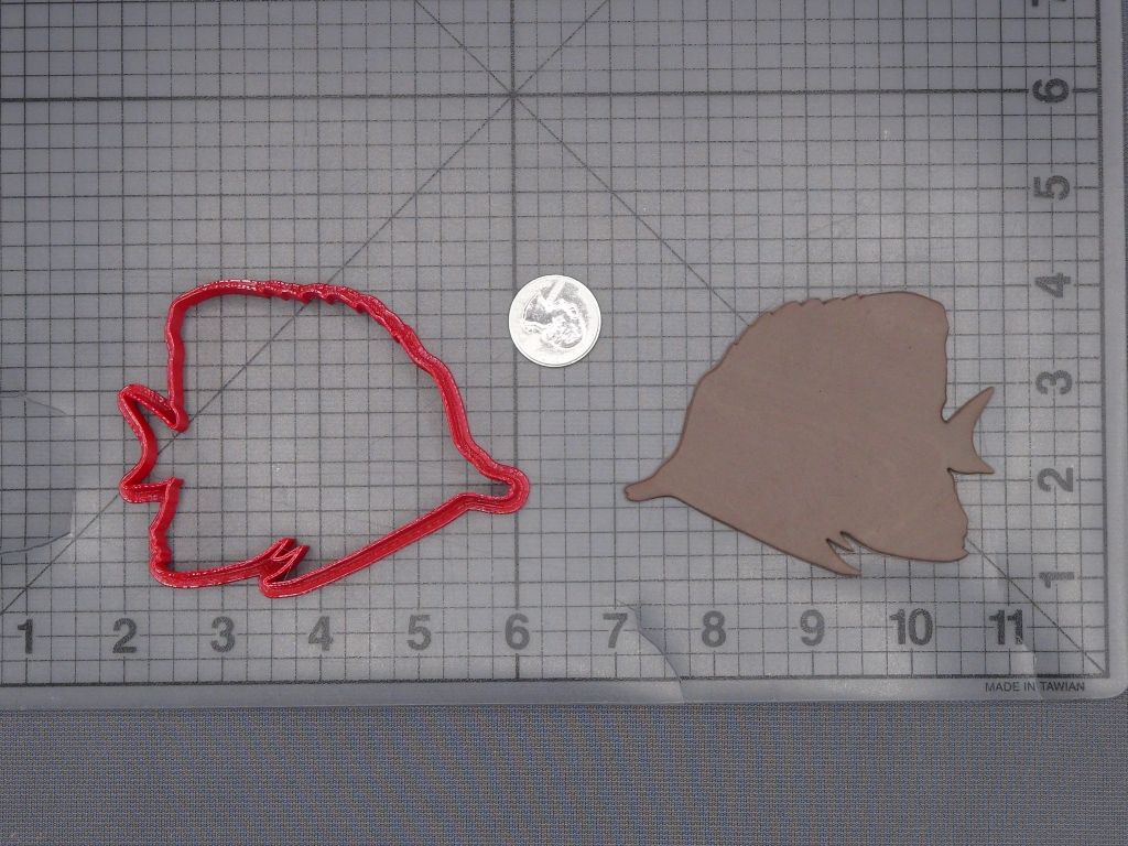Tropical Fish Body 266-L572 Cookie Cutter Silhouette