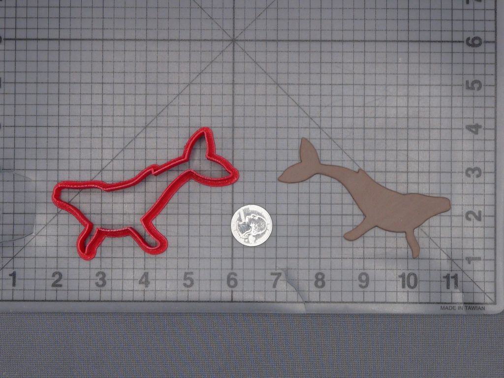 Whale Body 266-L547 Cookie Cutter Silhouette