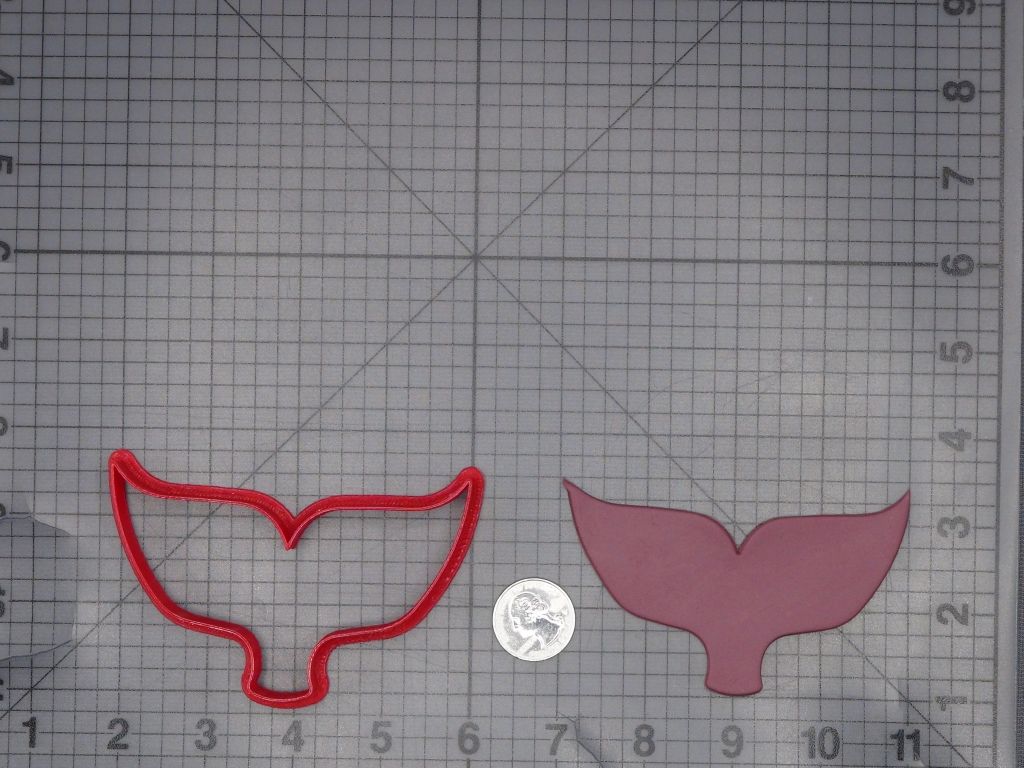 Whale Tail 266-L571 Cookie Cutter Silhouette