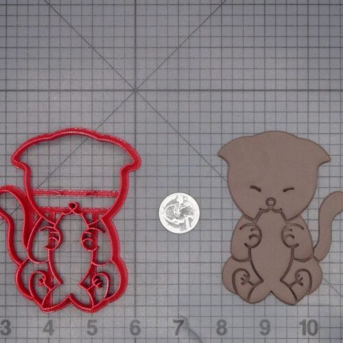Cat Eating Fish 266-L726 Cookie Cutter