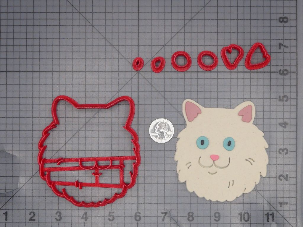 Cat Head 266-L684 Cookie Cutter Set