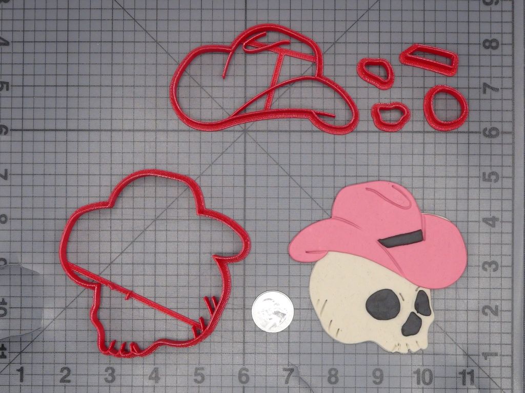Cowboy Skull 266-L686 Cookie Cutter Set