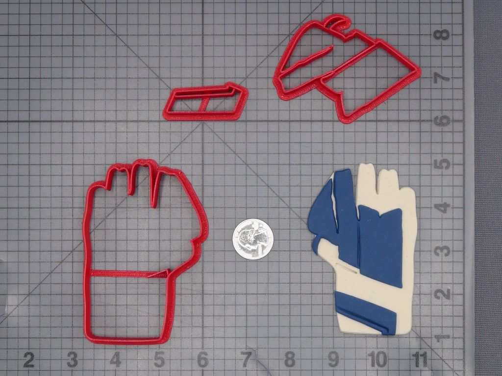 Cricket Glove 266-L745 Cookie Cutter Set