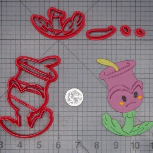 Cuphead - Terrible Tulip Flower 266-L756 Cookie Cutter Set