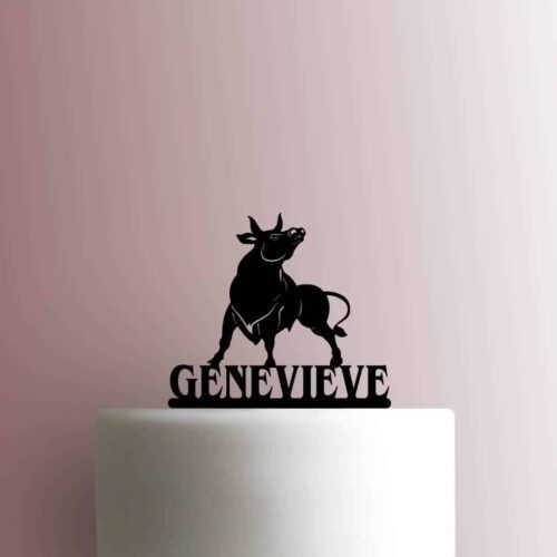 Custom Bull Body Name 225-C122 Cake Topper