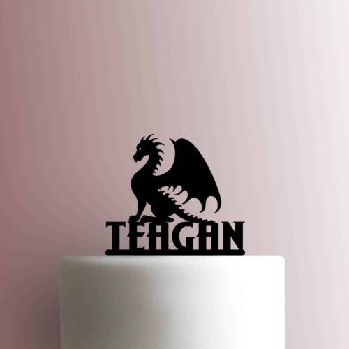Custom Dragon Name 225-C132 Cake Topper