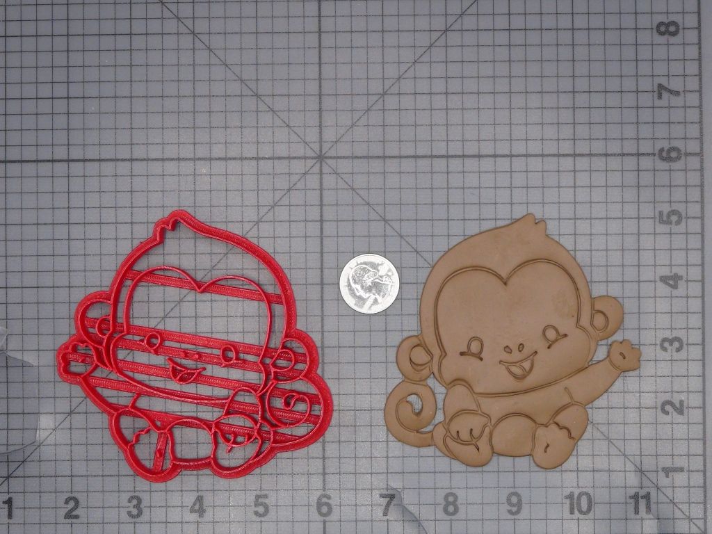 Cute Monkey Body 266-L727 Cookie Cutter