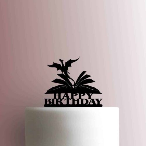 Dragon Book Happy Birthday 225-C124 Cake Topper