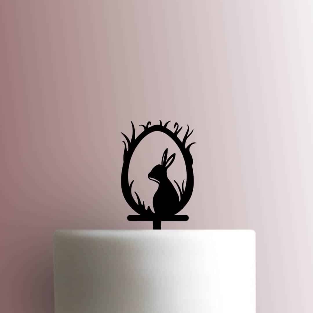 Easter Egg Bunny in Grass 225-C111 Cake Topper