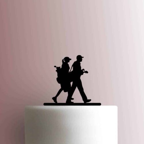 Golfing Couple 225-C114 Cake Topper