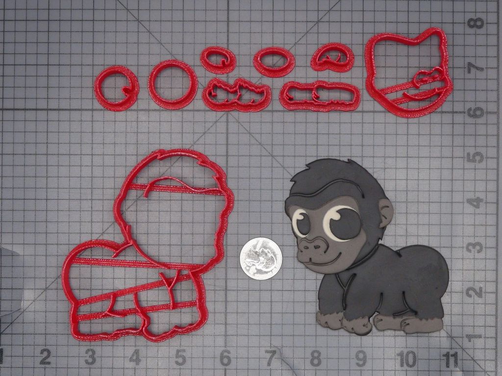 Gorilla Body 266-L711 Cookie Cutter Set