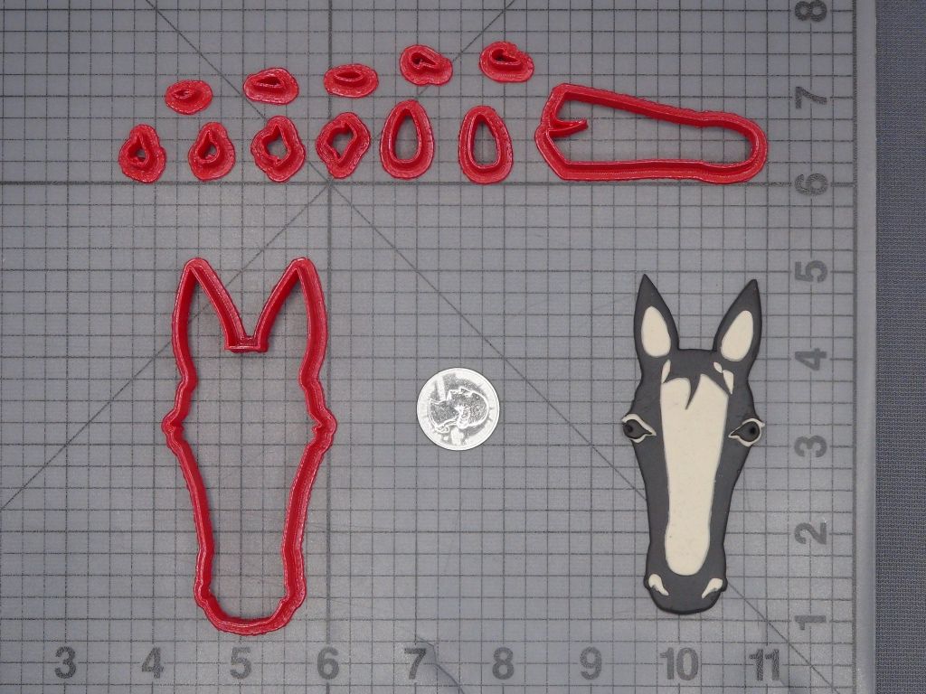 Horse Head 266-L565 Cookie Cutter Set