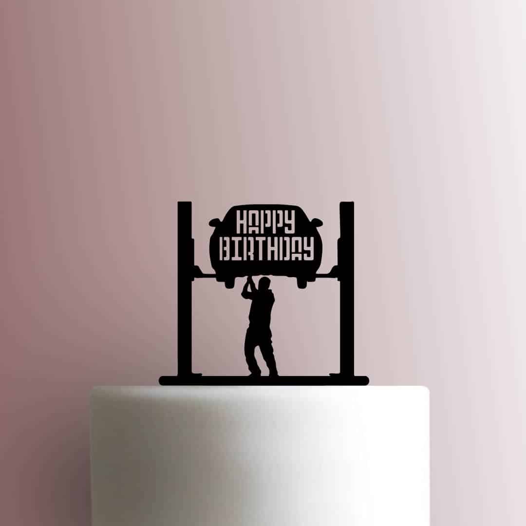 Mechanic Happy Birthday 225-C119 Cake Topper