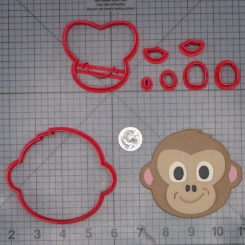Monkey Head 266-L741 Cookie Cutter Set