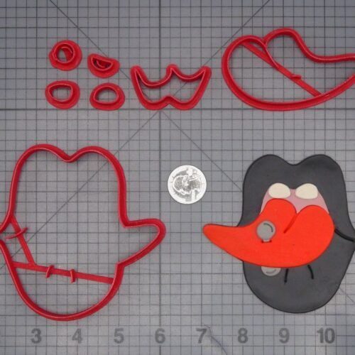 Mouth with Tongue Ring 266-L717 Cookie Cutter Set