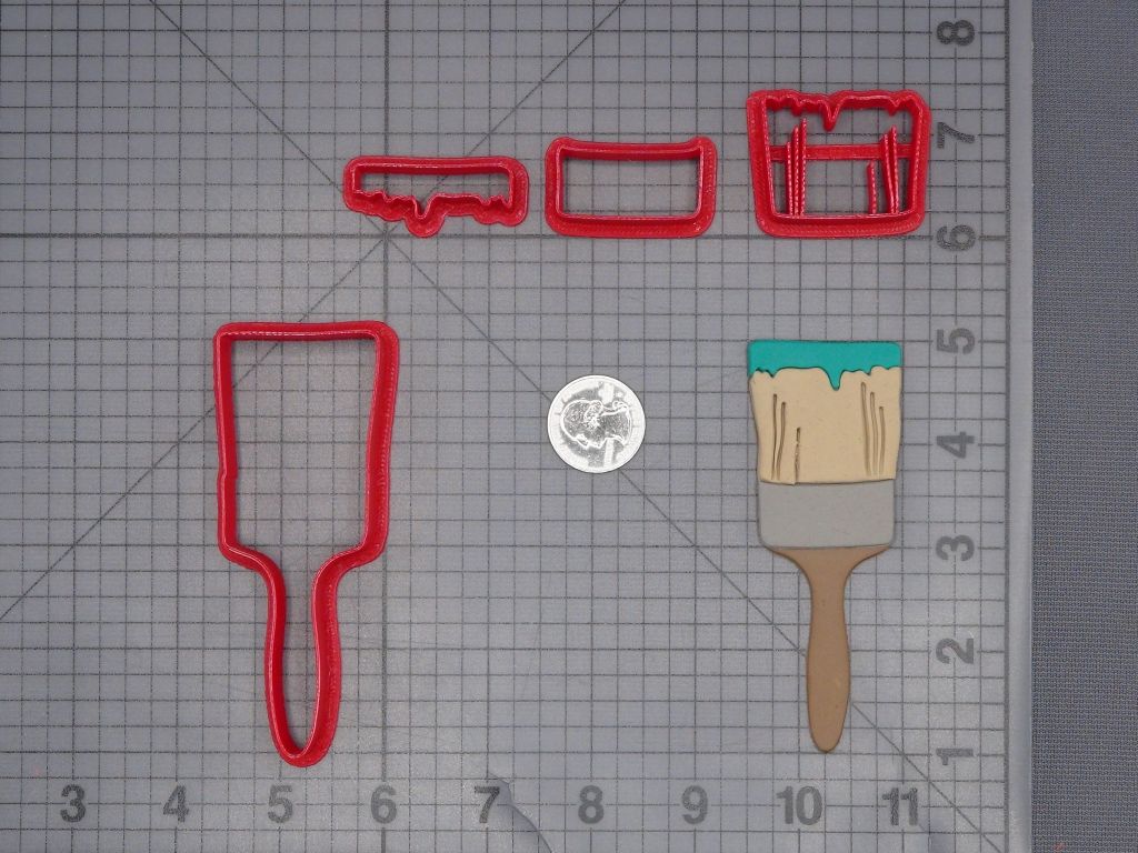 Paint Brush 266-L739 Cookie Cutter Set