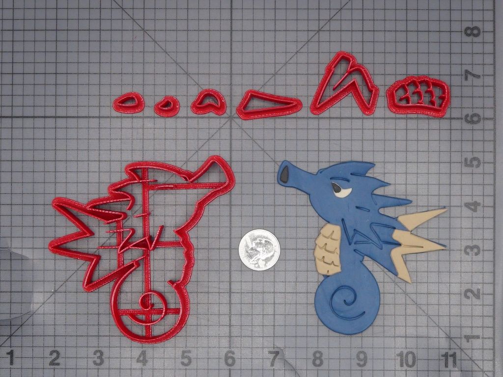 Pokemon - Seadra Body 266-L695 Cookie Cutter Set