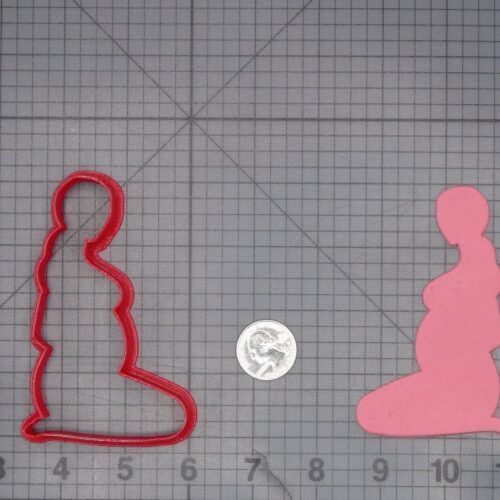 Pregnant Woman 266-L773 Cookie Cutter Silhouette