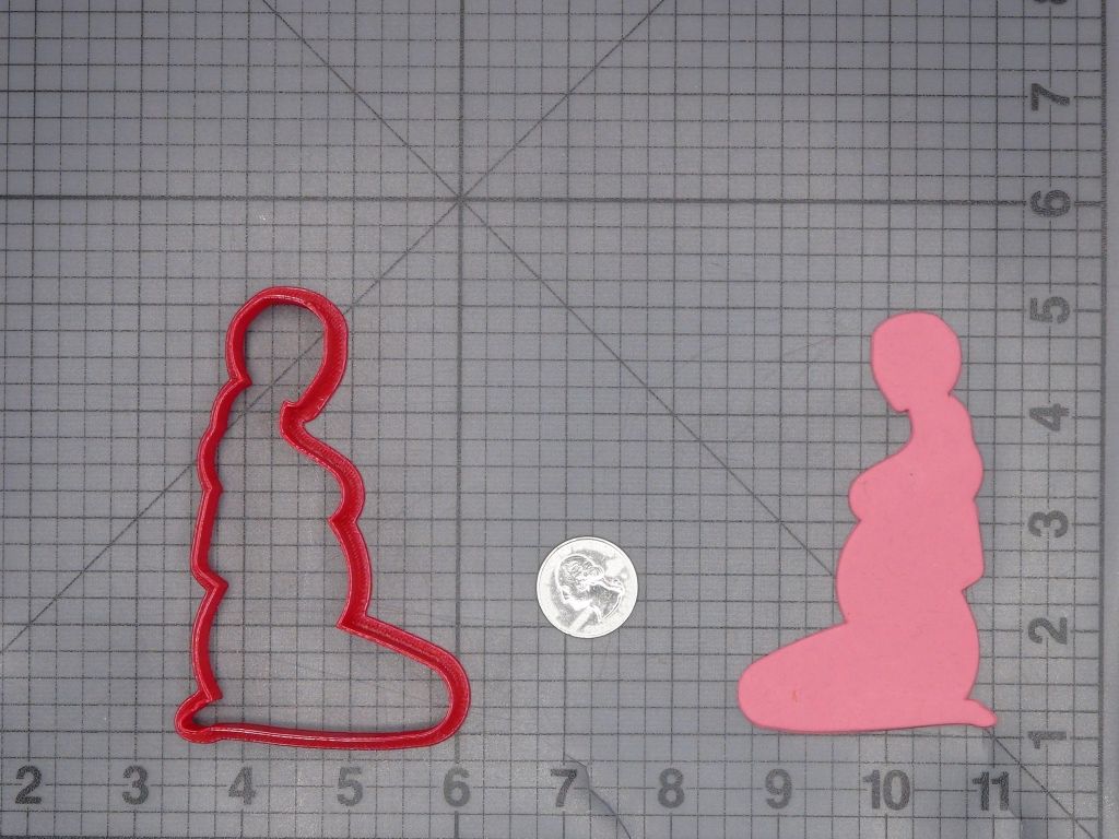 Pregnant Woman 266-L773 Cookie Cutter Silhouette