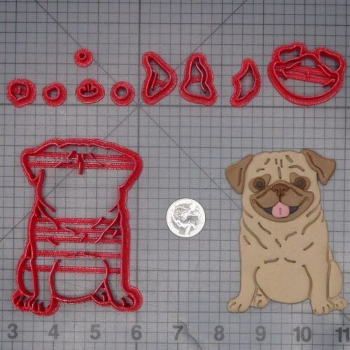 Pug Dog Body 266-L641 Cookie Cutter Set