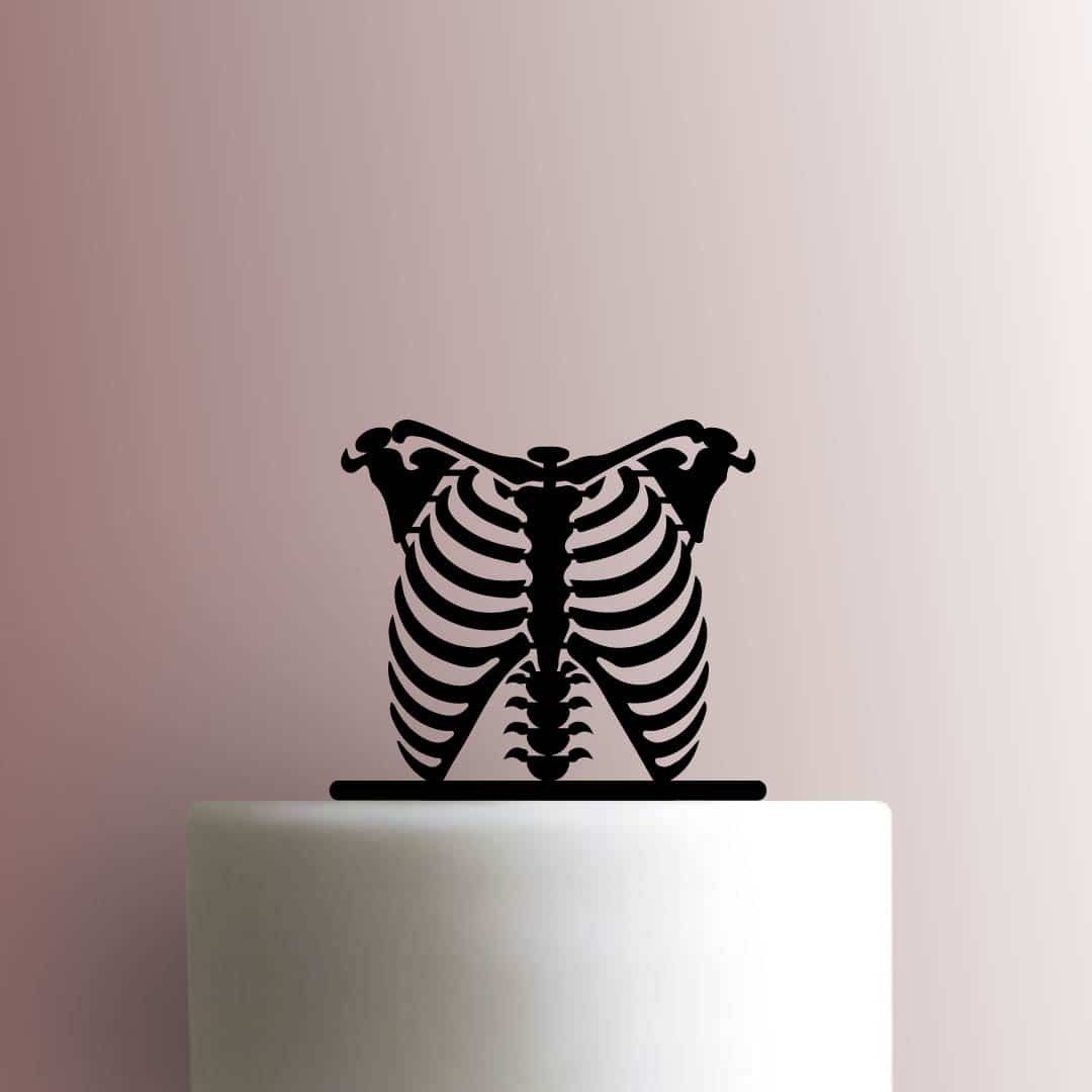 Skeleton Rib Cage 225-C131 Cake Topper