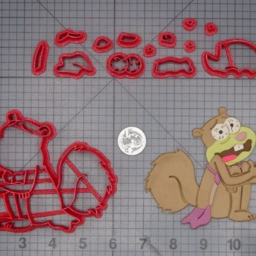 Spongebob Sqaurepants - Sandy Shaking 266-L734 Cookie Cutter Set