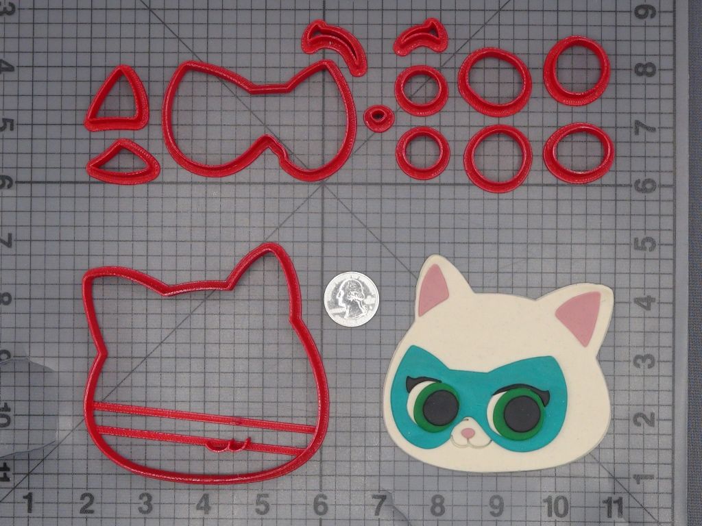 Super Kitties - Bitsy Head 266-L533 Cookie Cutter Set