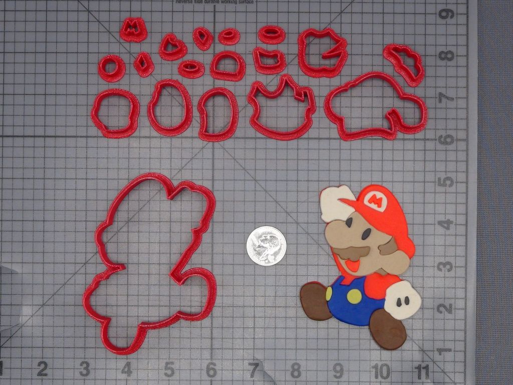 Super Mario Body 266-L631 Cookie Cutter Set