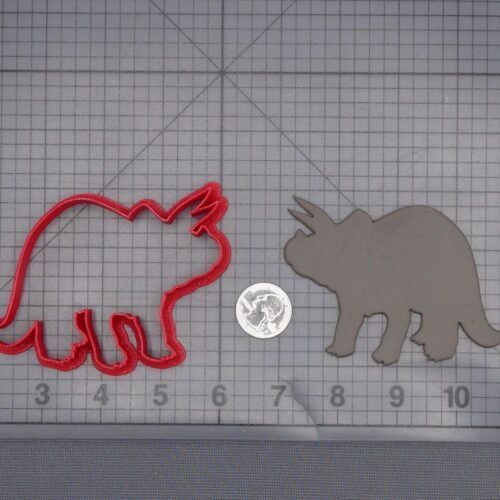 Triceratops Dinosaur 266-L722 Cookie Cutter Silhouette