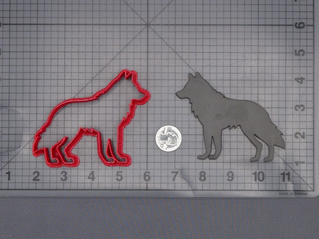 Wolf Body 266-L647 Cookie Cutter Silhouette