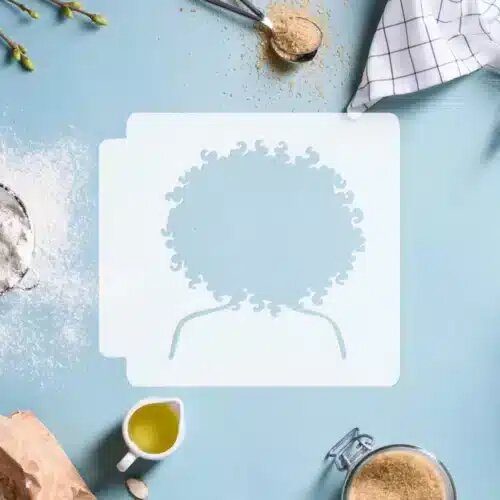 Afro Head 783-J447 Stencil