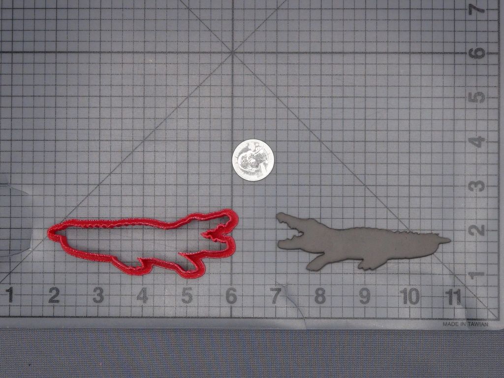 Alligator Body 266-L946 Cookie Cutter Silhouette