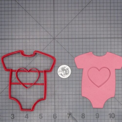 Baby Bodysuit with Heart 266-L951 Cookie Cutter